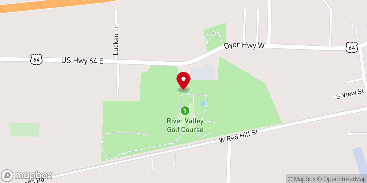 Map showing location of River Valley Golf