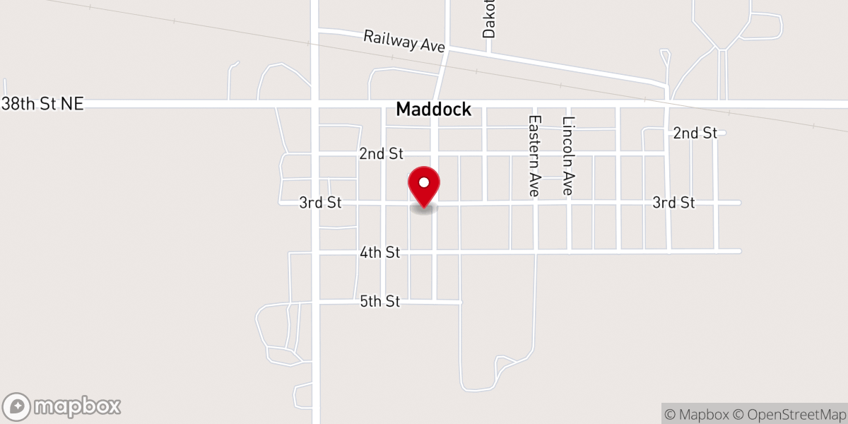Map showing location of Zion Lutheran Brethren Church