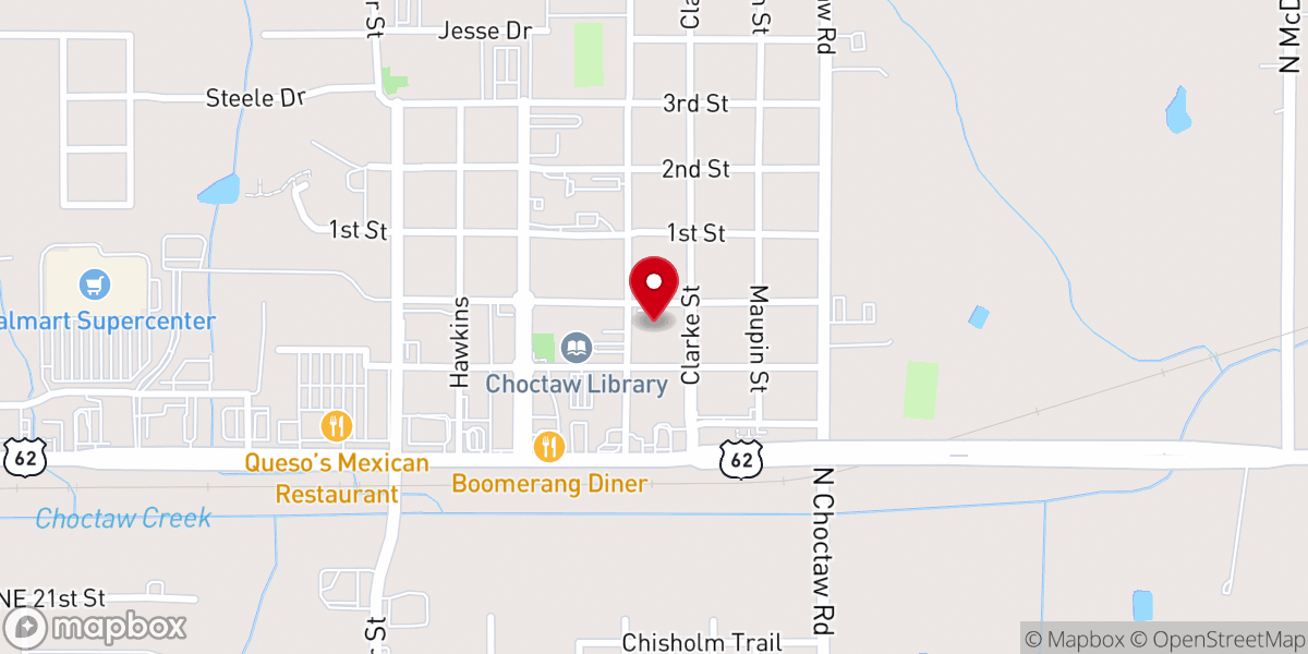 Map showing location of Victory Apostolic Church