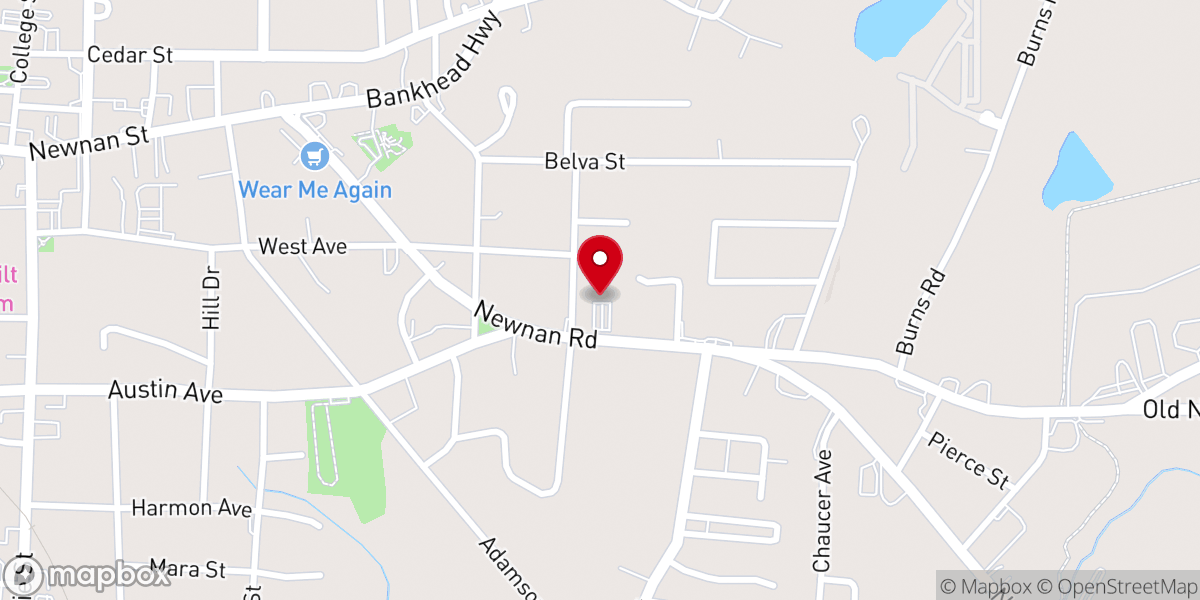 Map showing location of Primera Asamblea de Dios Carrollton