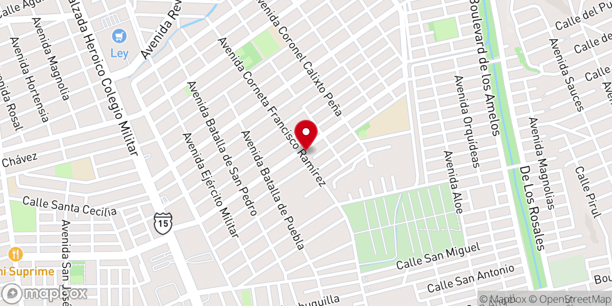 Map showing location of Iglesia La luz del mundo (Naason Joaquín)