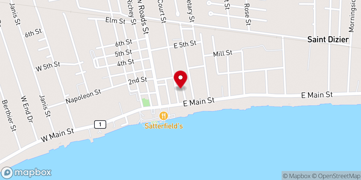Map showing location of Pointe Coupee Clerk of Court