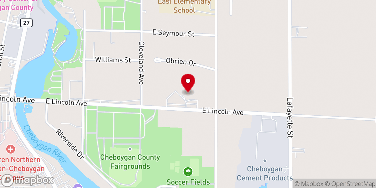 Map showing location of Saint Paul United Methodist Church