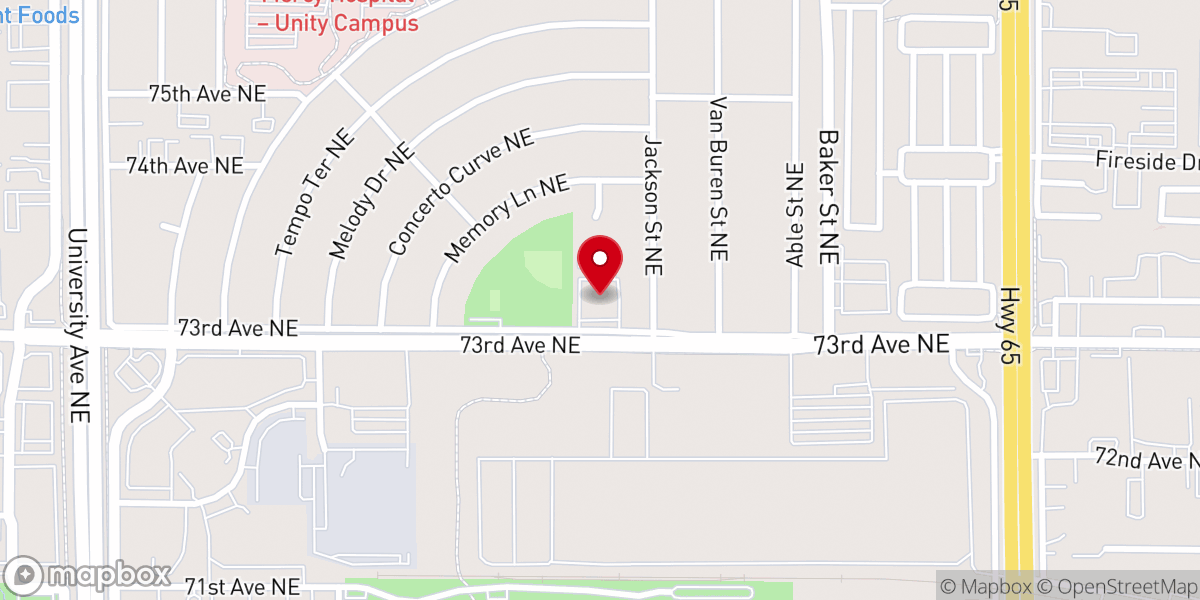 Map showing location of Grace Evangelical Free Church