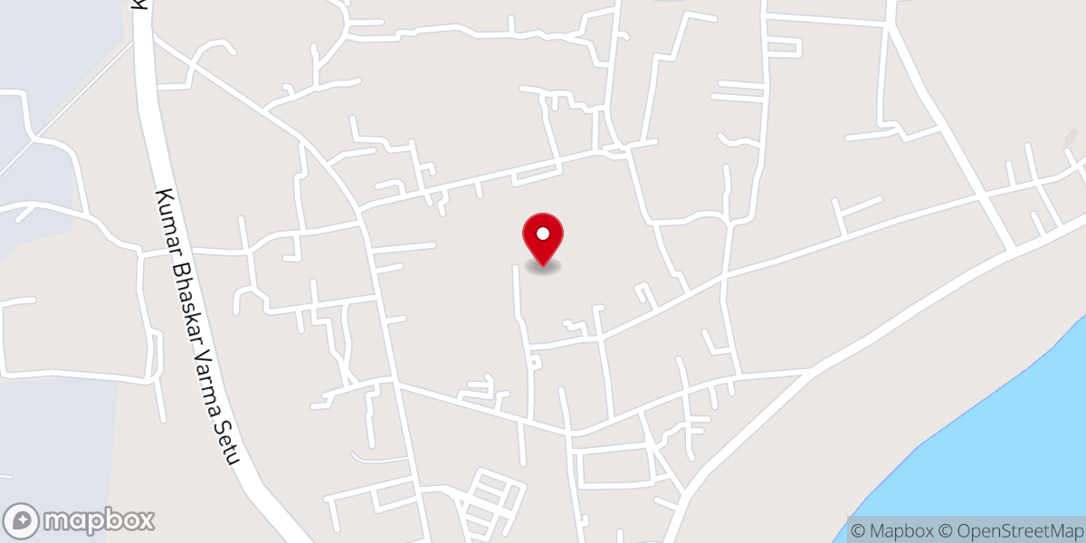 Map showing location of St. Anthony's Church North Guwahati(Abhaypur)