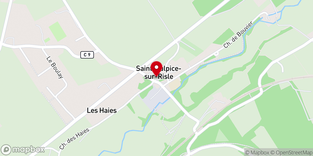 Map showing location of Prieuré de Saint Sulpice sur Risle