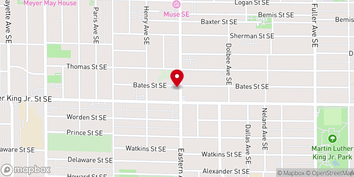 Map showing location of Good Shepherd Church