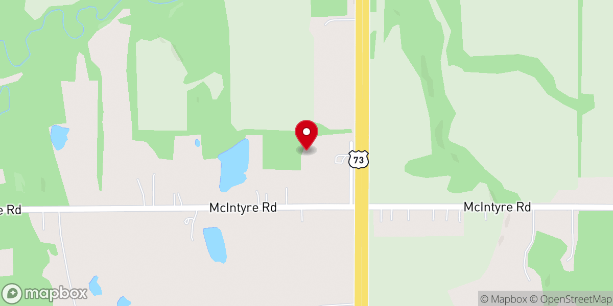 Map showing location of Trinity Church of God in Christ