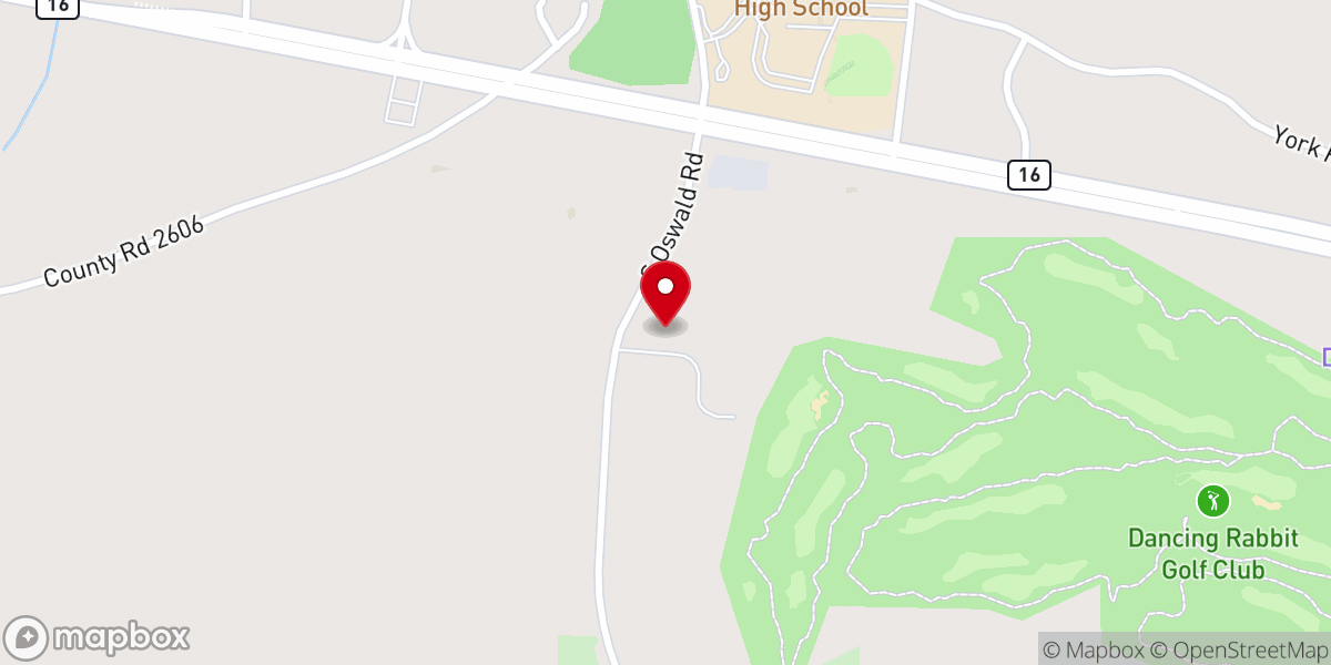 Map showing location of Pearl River Community Baptist Church