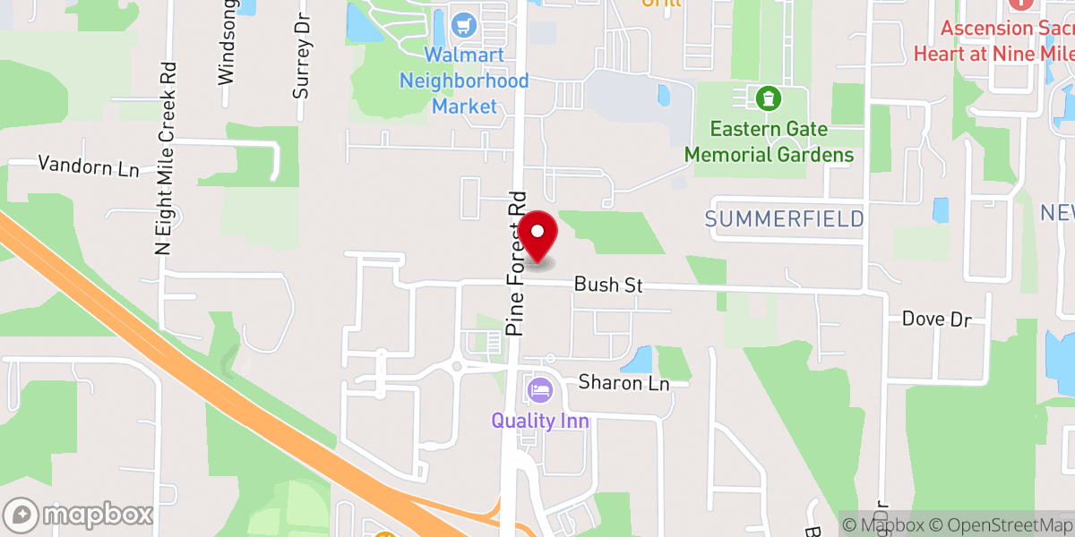 Map showing location of Redemption Church