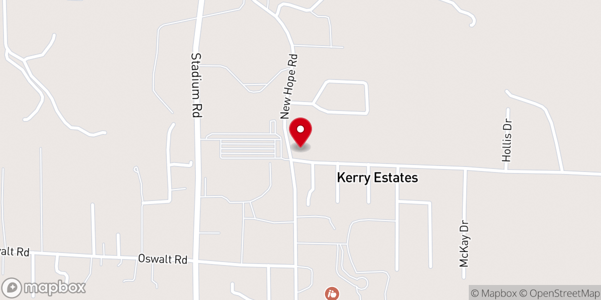 Map showing location of New Journey Church
