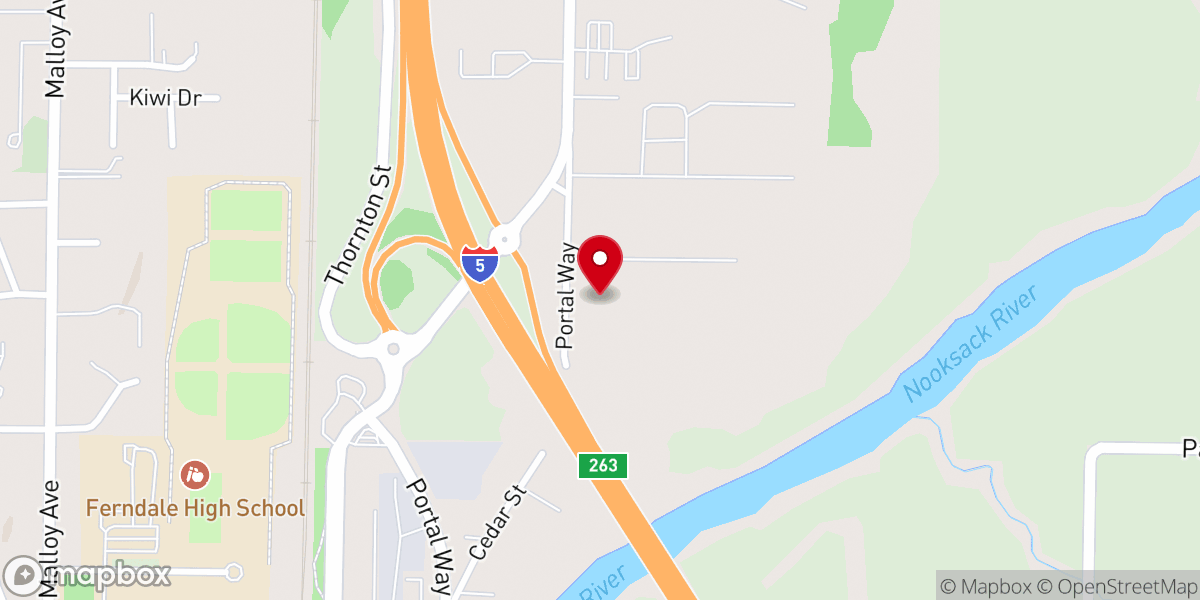 Map showing location of Northwest Wa Holiness Association