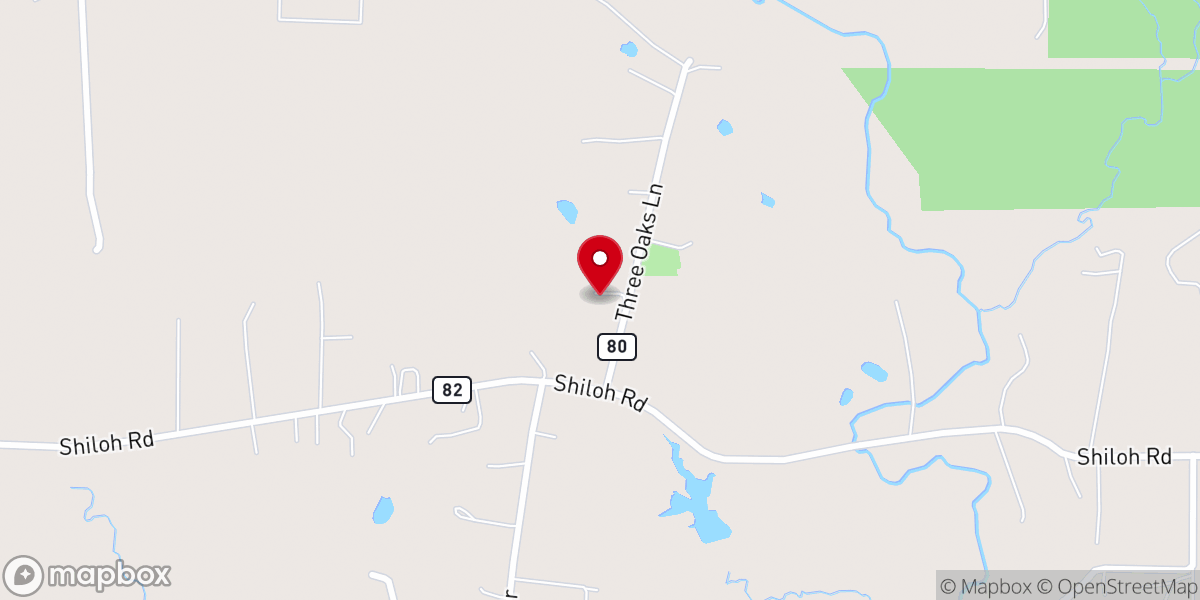 Map showing location of Epiphany Lutheran Church