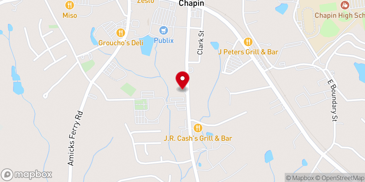 Map showing location of Love Learning Center Chapin