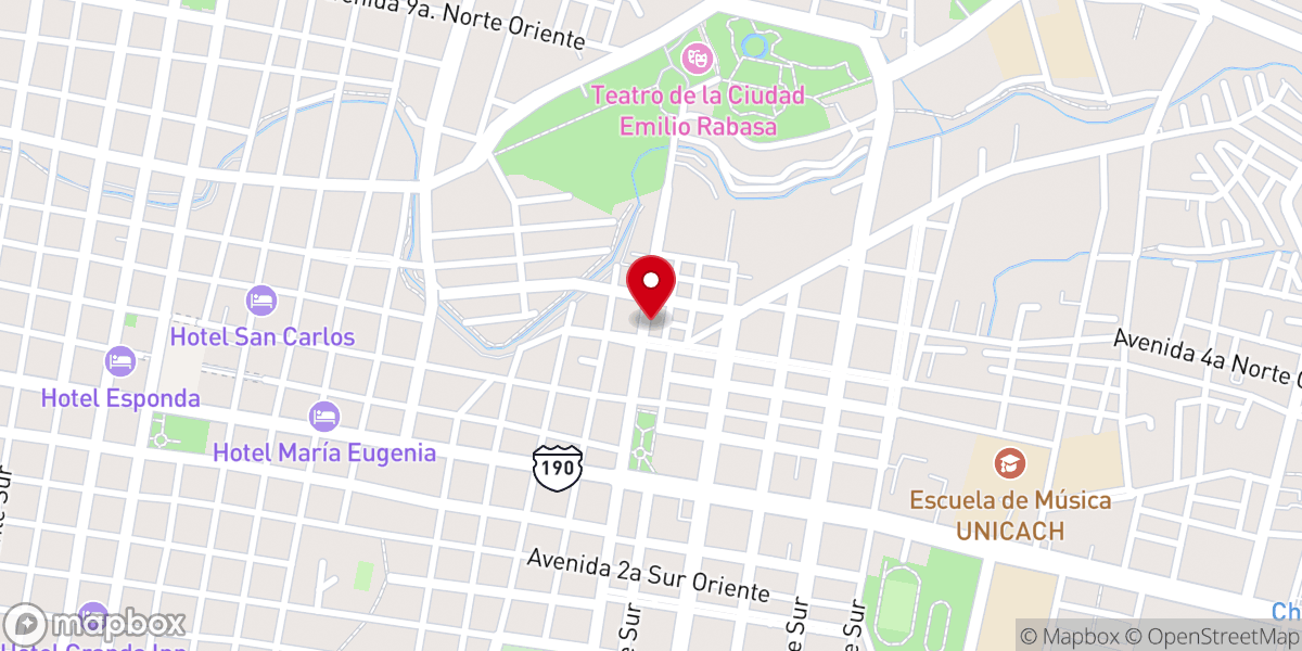Map showing location of Parroquia de Nuestra Señora del Carmen