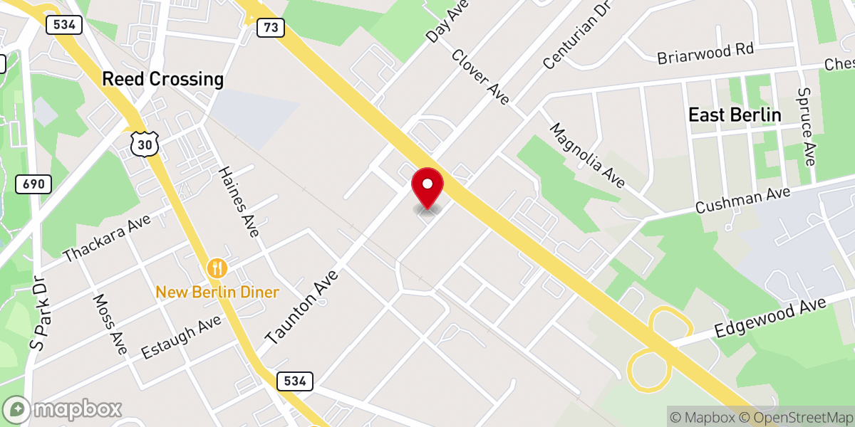 Map showing location of House of David Ministries, Berlin, NJ