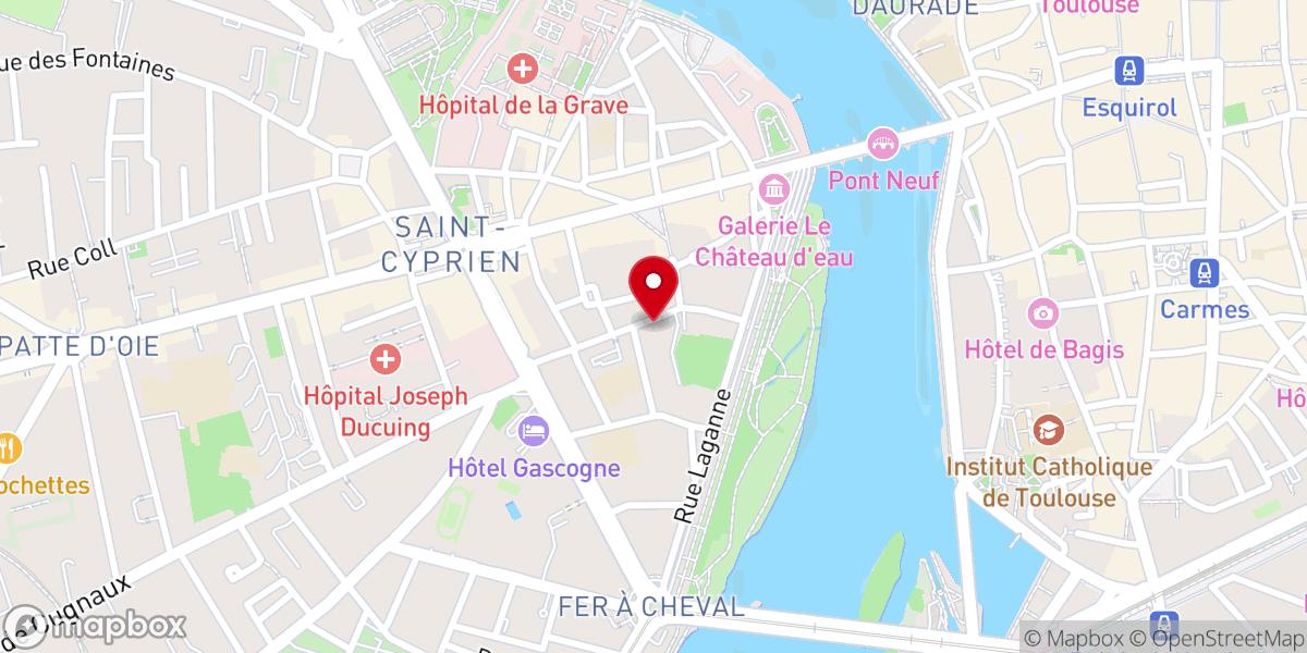 Map showing location of Séminaire Saint-Cyprien