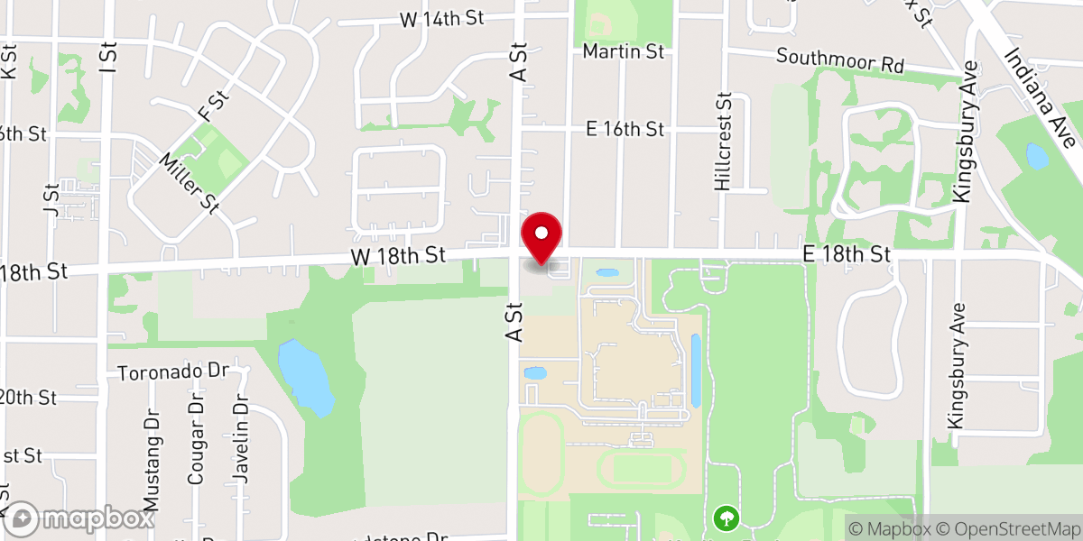 Map showing location of La Porte Missionary Church