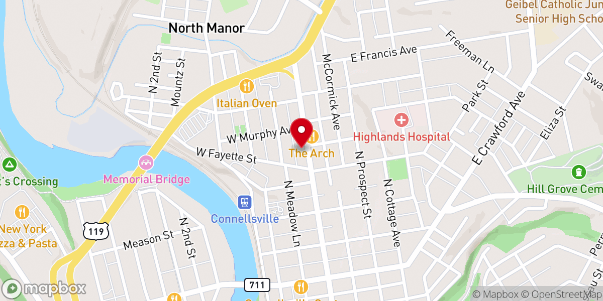 Map showing location of Apostolic Holiness Church