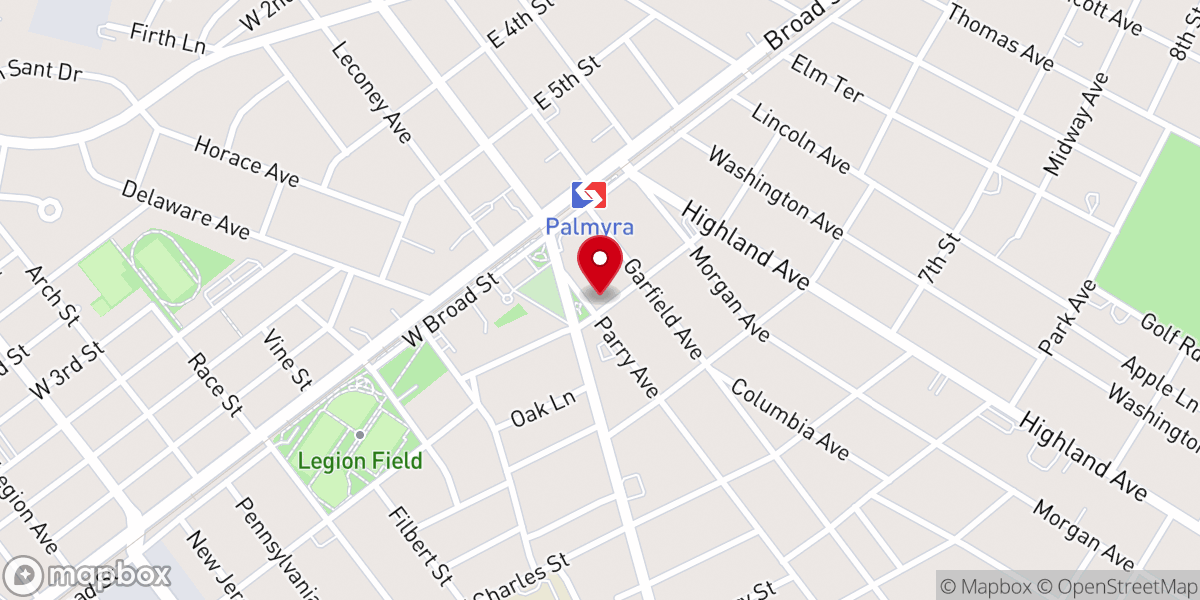 Map showing location of Deeper Life Bible Church Burlington, New Jersey