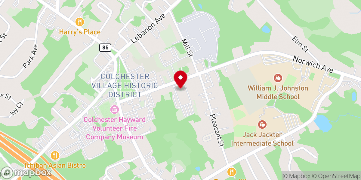 Map showing location of St. Andrew Catholic Church