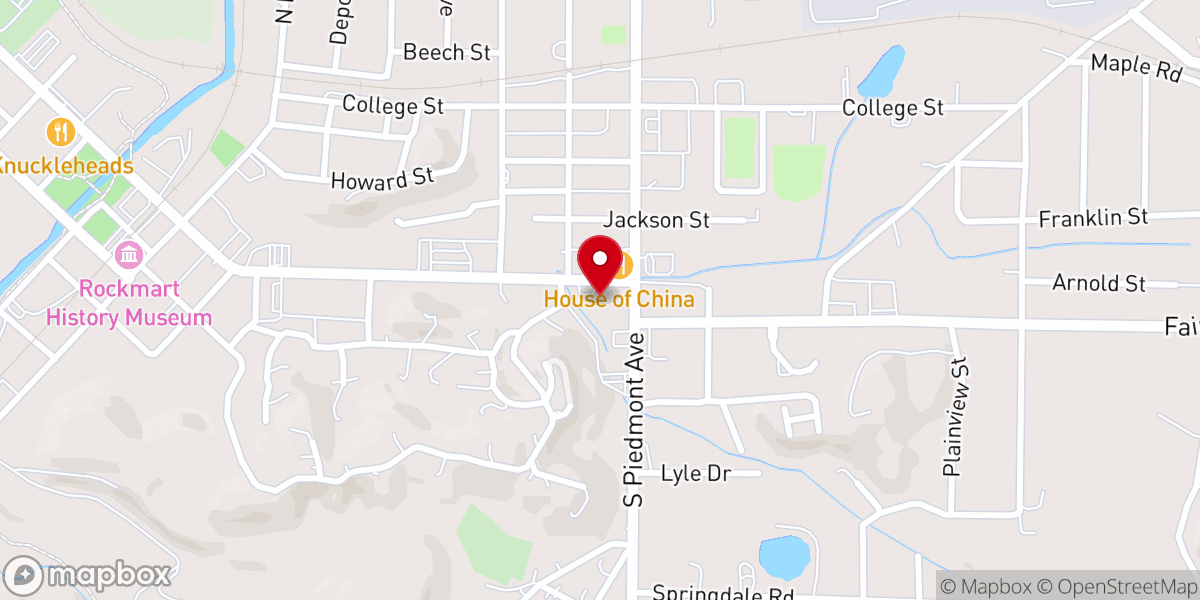 Map showing location of First Zion Missionary Baptist Church