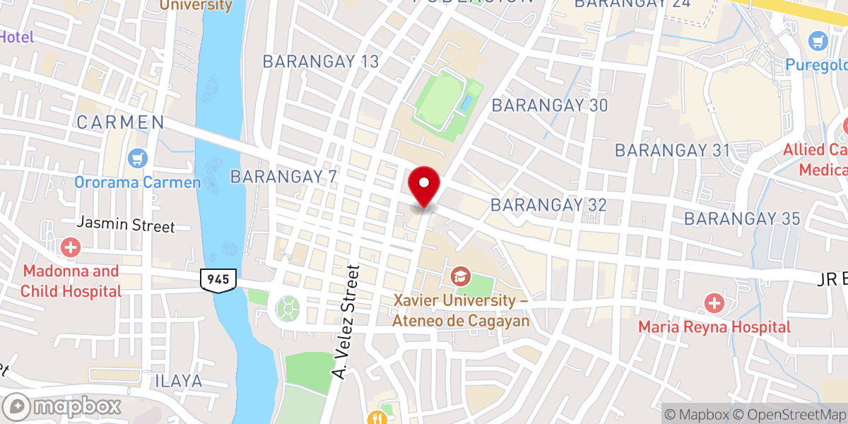 Map showing location of Life Harvest Church - CDO