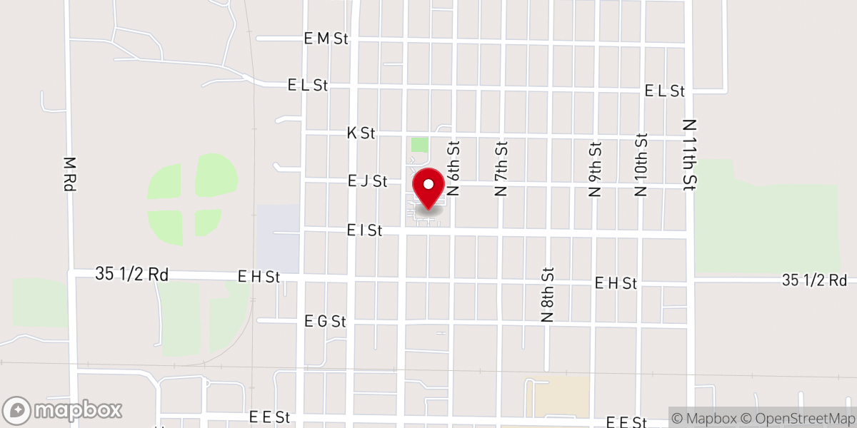 Map showing location of Saint Marys Catholic Church