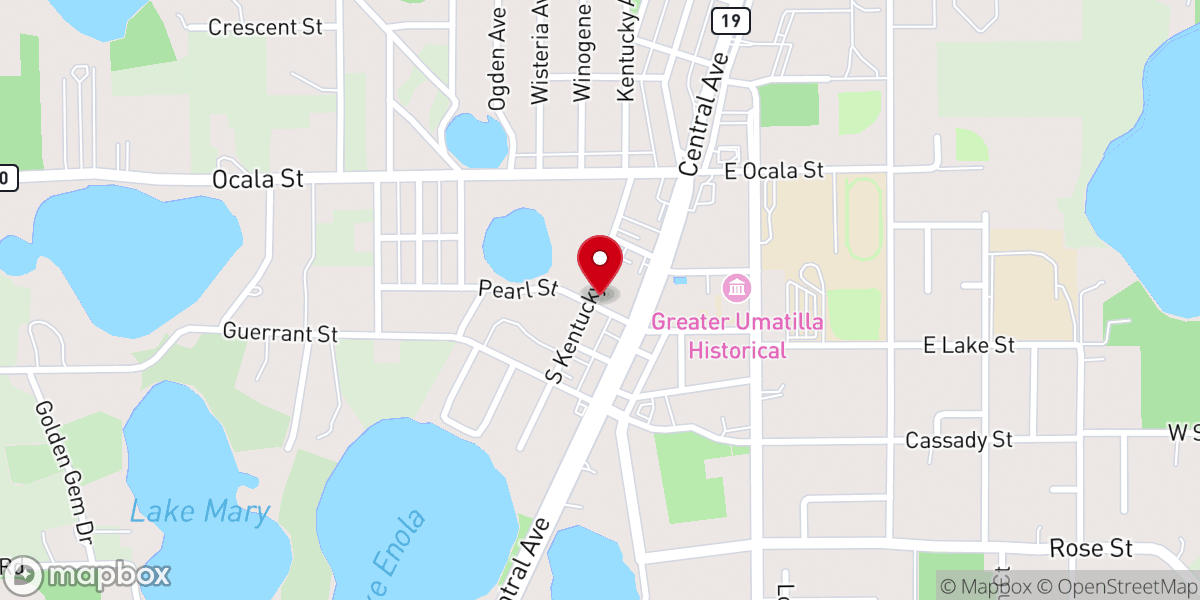 Map showing location of Praise Tabernacle Church, Umatilla