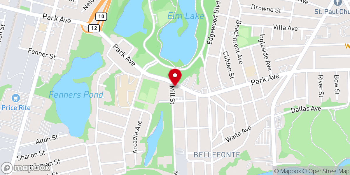 Map showing location of Praise Tabernacle Church