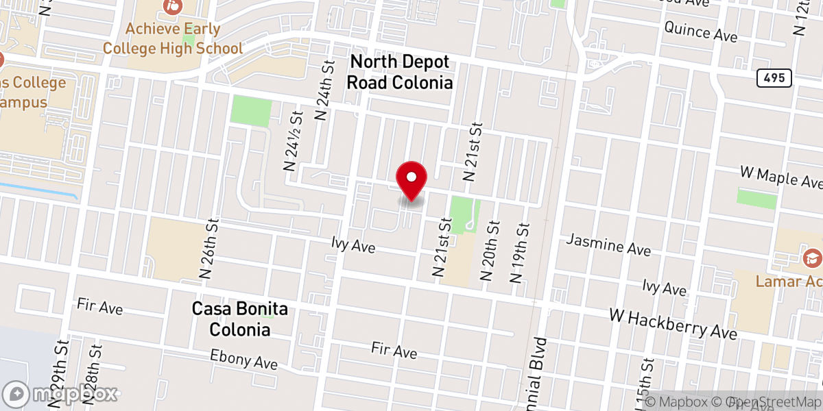 Map showing location of Our Lady of Perpetual Help Church