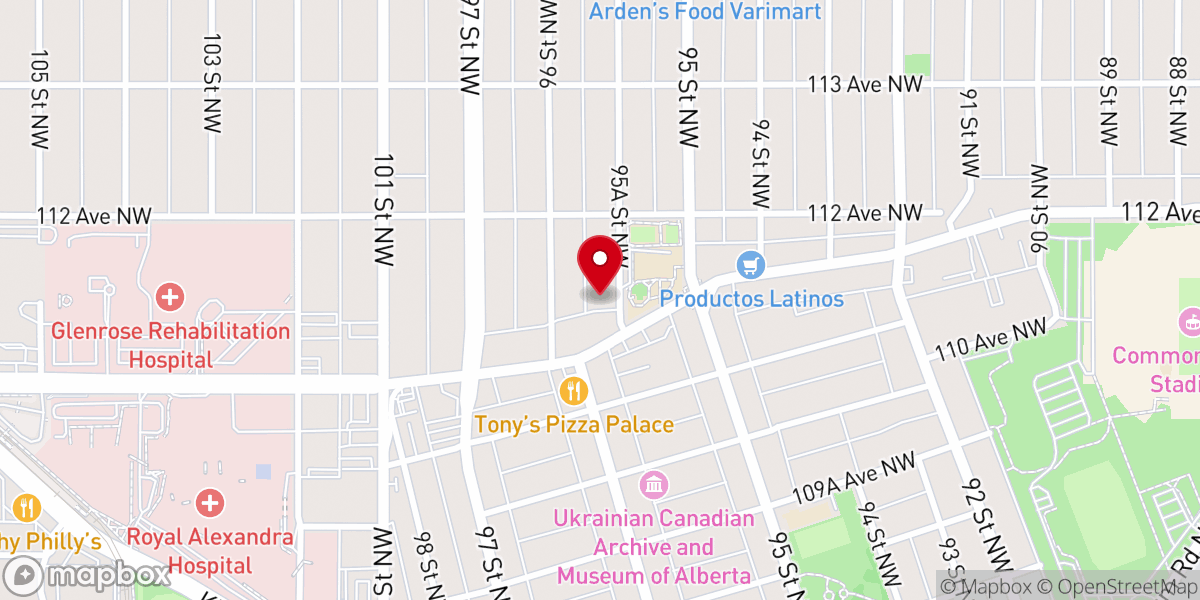 Map showing location of God's Grace Pentecostal Fellowship