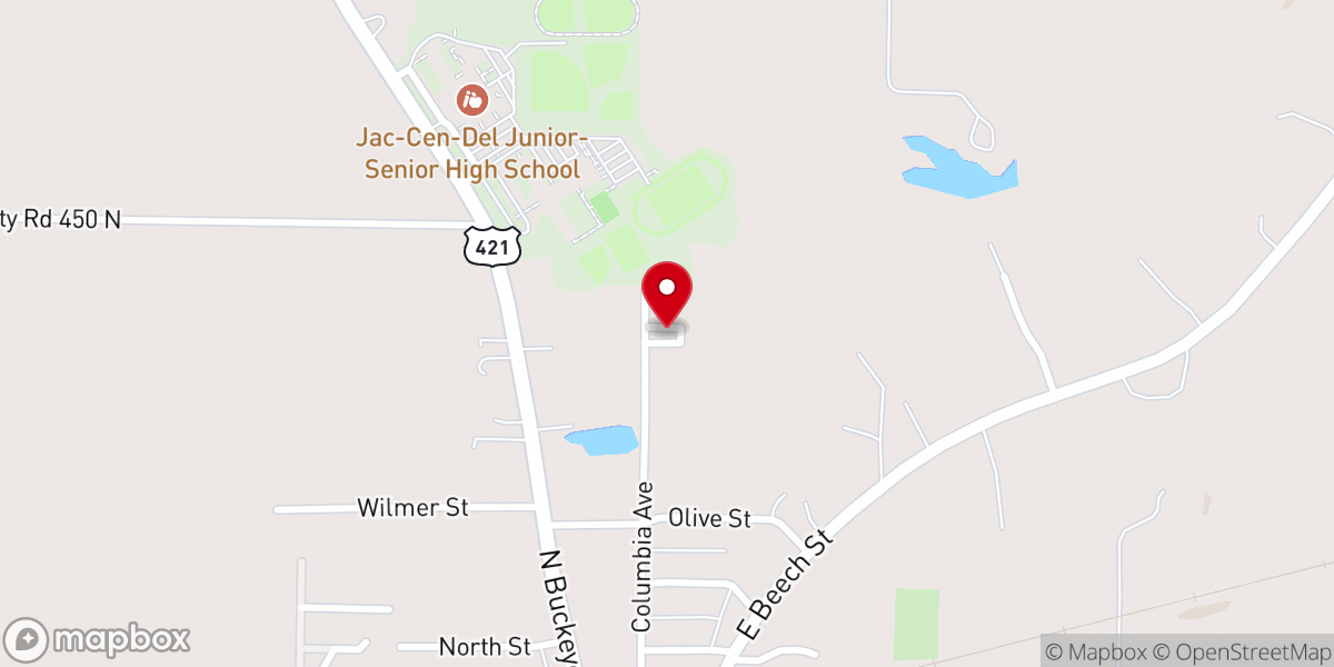 Map showing location of Heartland Grace Community Church