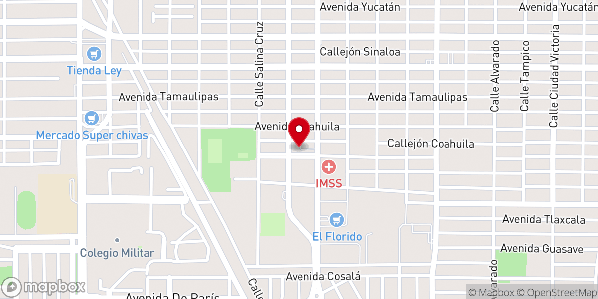 Map showing location of Comunidad Cristiana ZoE