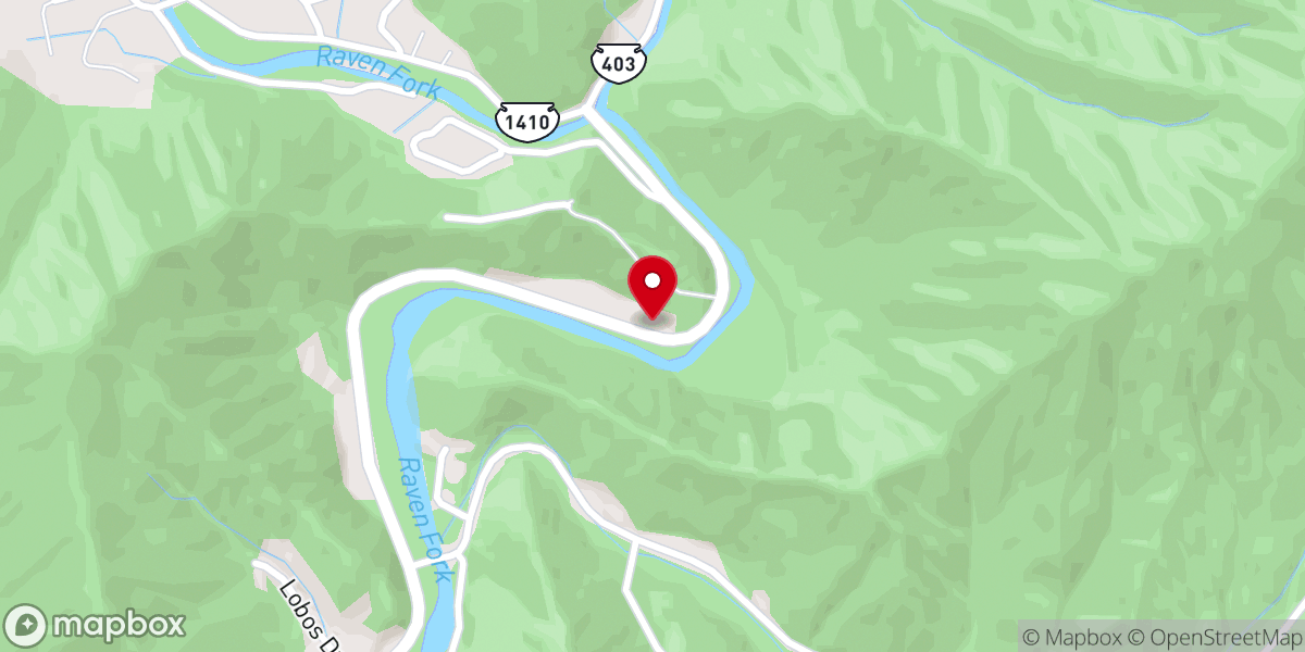 Map showing location of Big Cove Mission