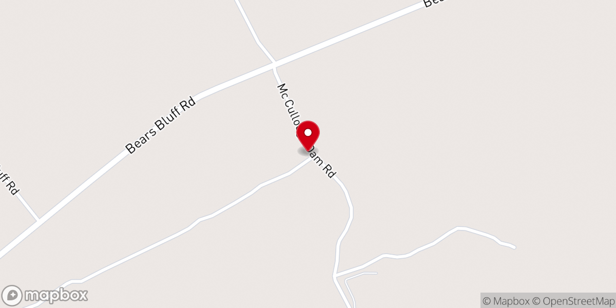 Map showing location of Salem Church