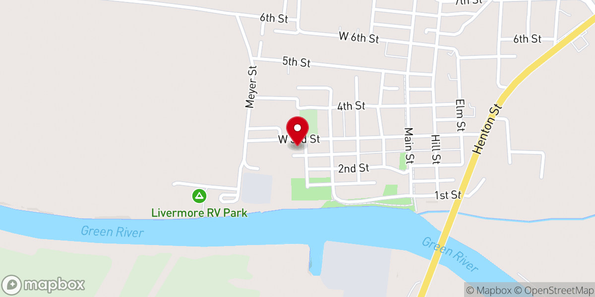 Map showing location of Bethel Outreach Ministries of Livermore
