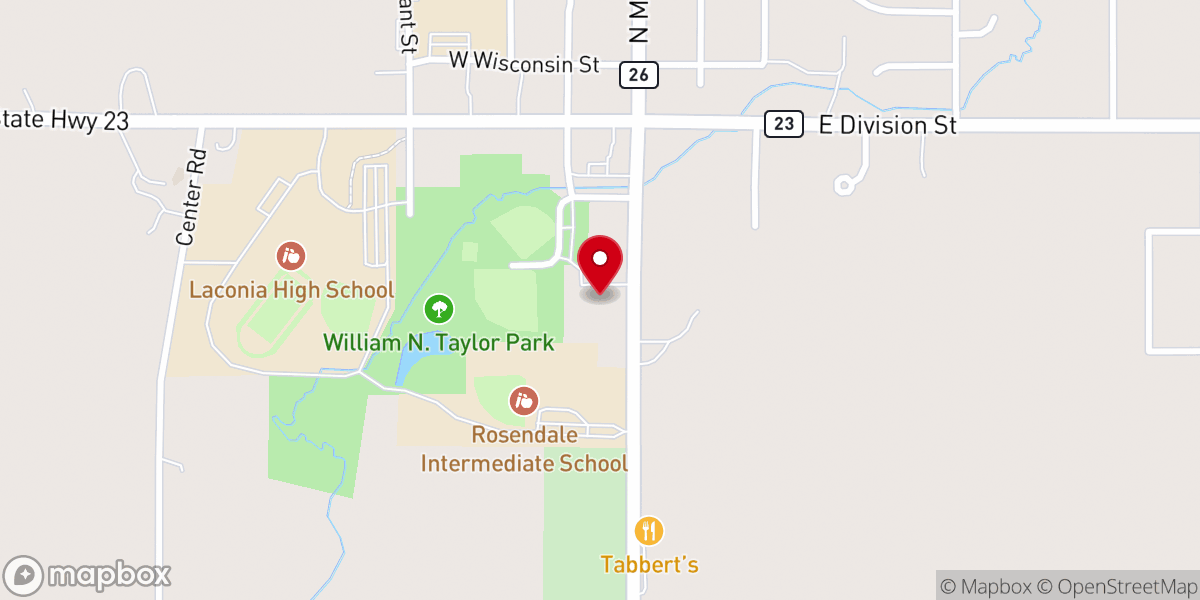 Map showing location of Peace Lutheran Church