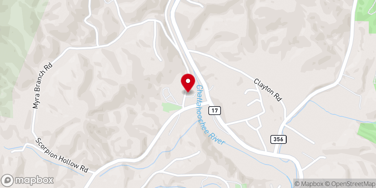 Map showing location of Cool River Tubing & Adventures - Headwaters Outpost