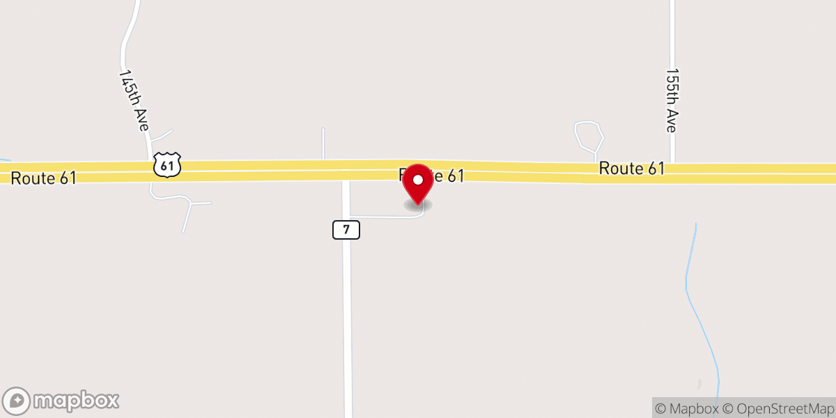 Map showing location of Cross-Christ Lutheran Church
