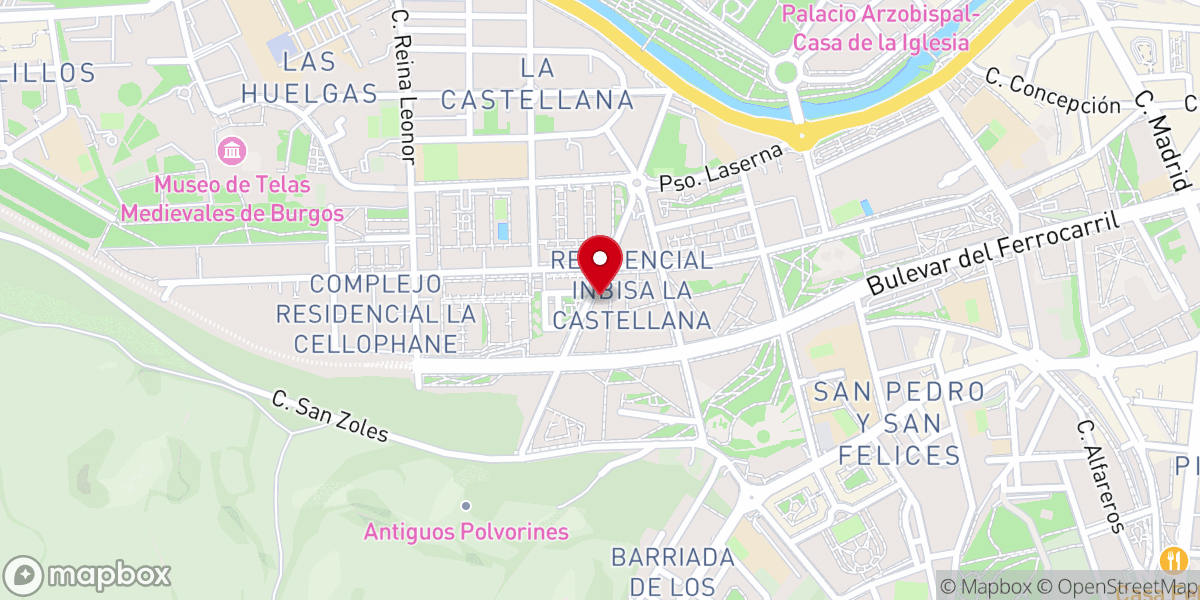 Map showing location of Iglesia de San Josemaría Escrivá