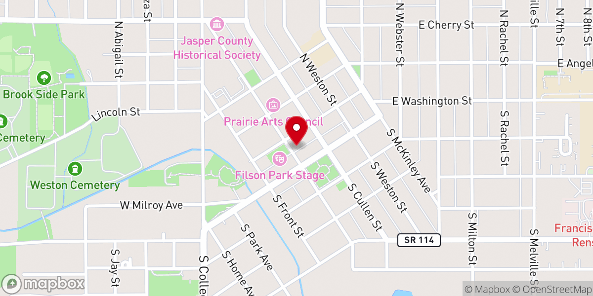 Map showing location of Rensselaer Republican