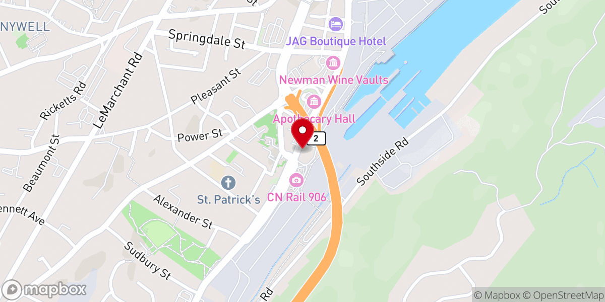 Map showing location of Maid of Industry Monument