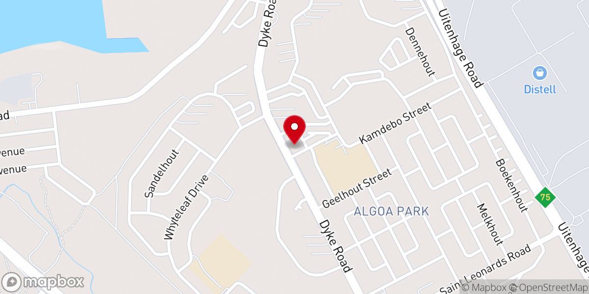 Map showing location of Old Apostolic Church Algoa Park North