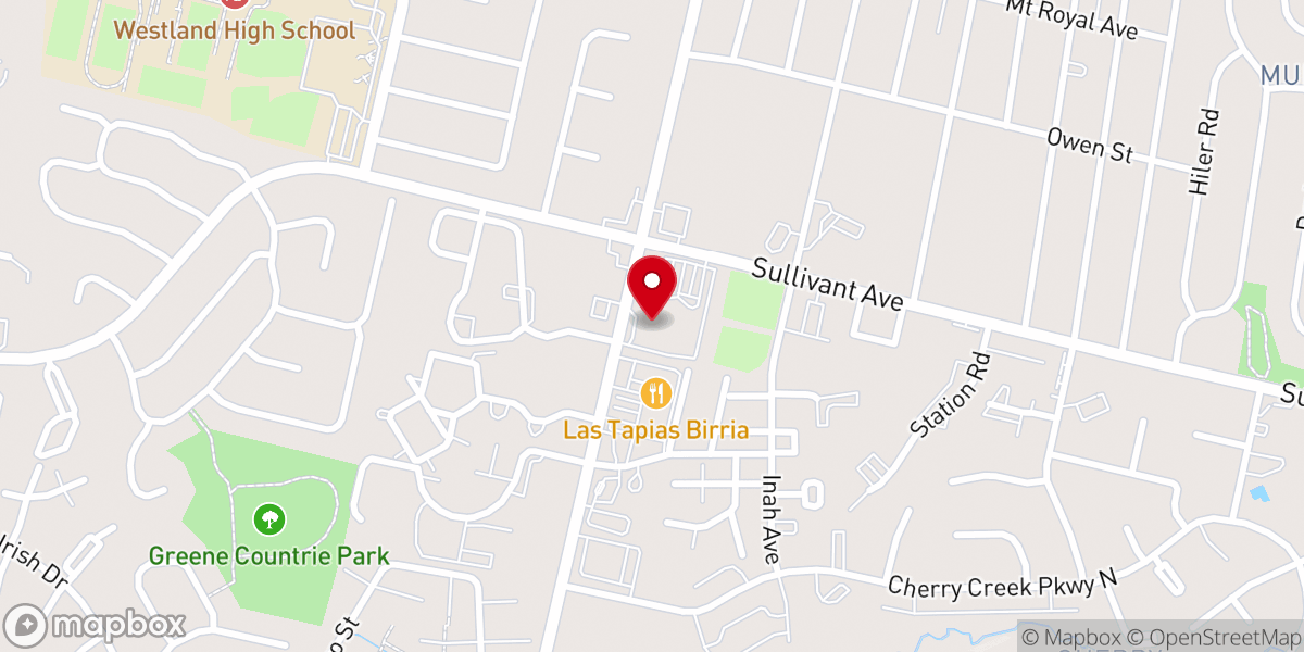 Map showing location of St Cecilia Church