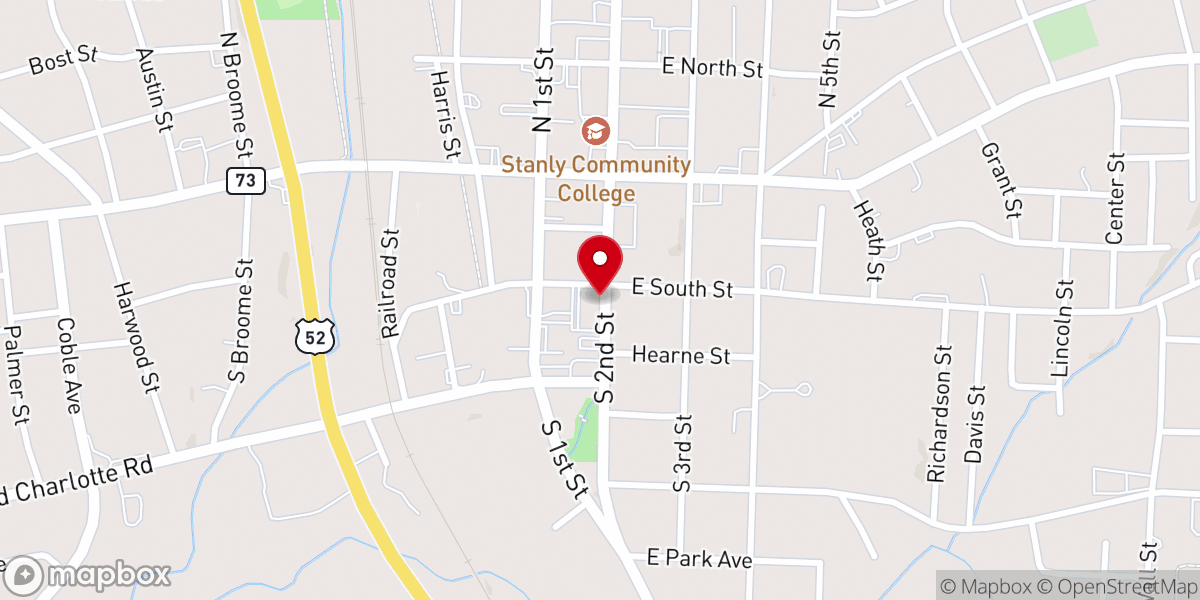 Map showing location of Growing Family Church