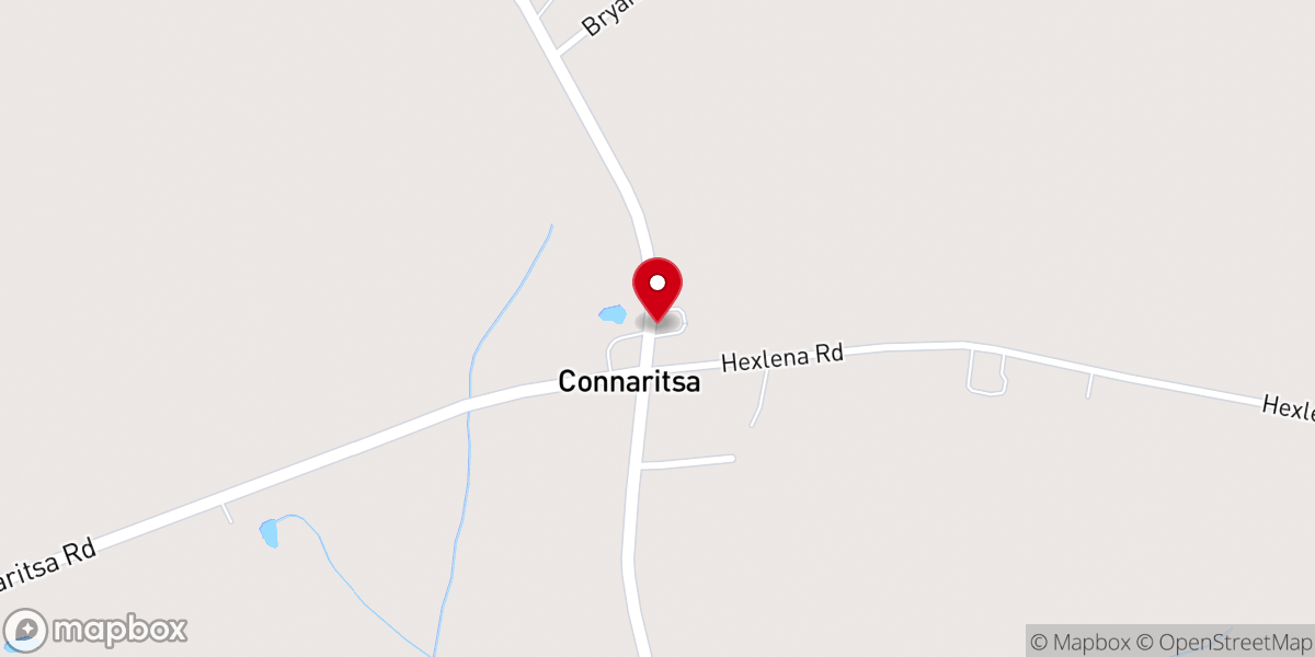 Map showing location of Connaritsa Baptist Church