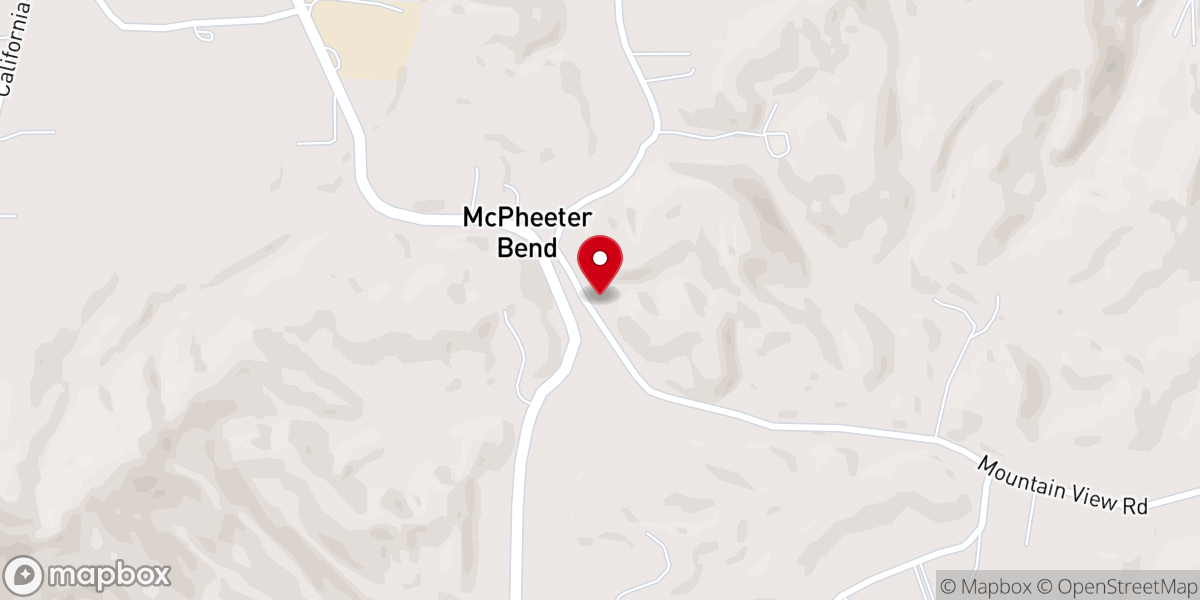Map showing location of Mc Ferrin United Methodist Church