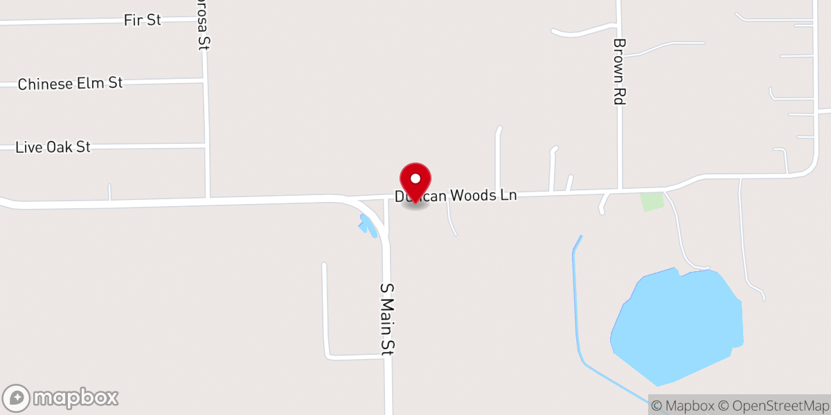 Map showing location of Pecan Acres Baptist Church Parsonage
