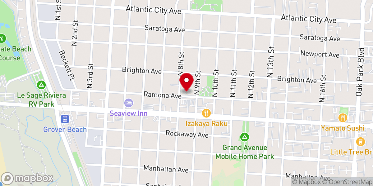 Map showing location of Mount Zion Missionary Baptist Church